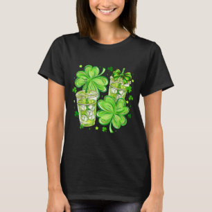 Lucky and caffeinated st patrick's day shamrock T-Shirt