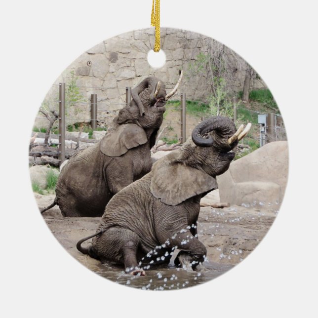 Lucky and Kimba 2014 Ceramic Tree Decoration (Back)