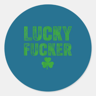 Lucky And Lucky Forer St Patricks Day Classic Round Sticker