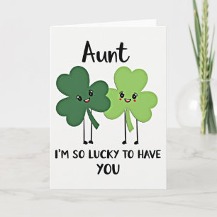 Lucky Aunt Love You Card