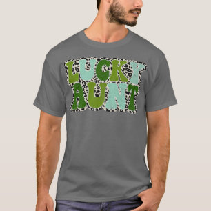 Lucky Aunt St Patrick's Day Funny Aunt Irish Shamr T-Shirt