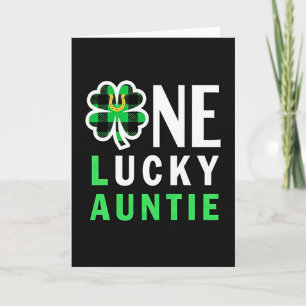 Lucky Auntie Clover Card