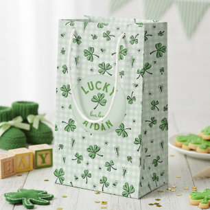 Lucky Baby Green Gender Neutral St Paddys Small Gift Bag