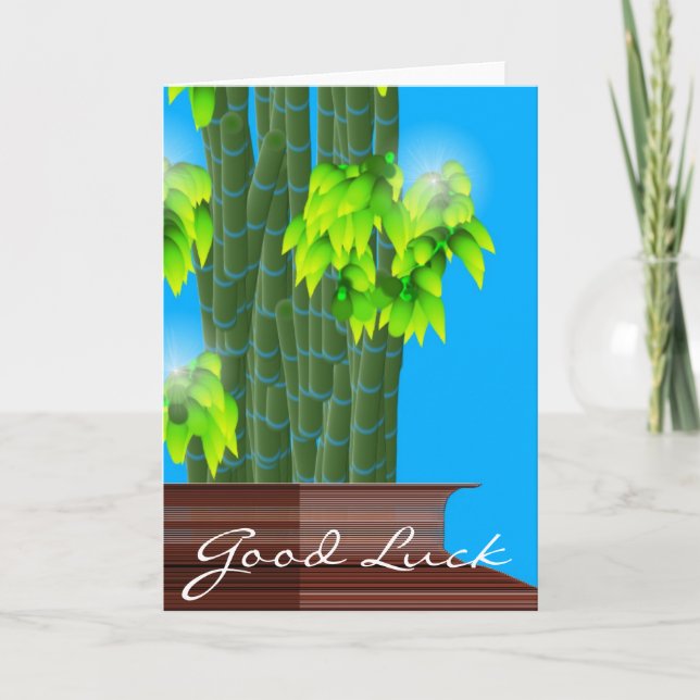 Lucky Bamboo, Good Luck Card (Front)