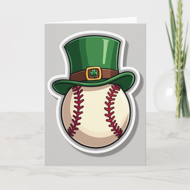 Lucky Baseball Hat Card (Front)