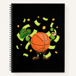Lucky Basketball Happy Patrick's Day Notebook