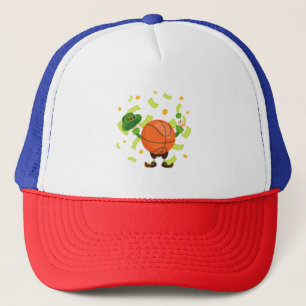 Lucky Basketball Happy Patrick's Day Trucker Hat