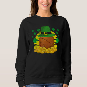 Lucky Basketball Leprechaun Hat Golden Clover Sham Sweatshirt