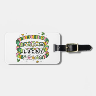 Lucky Beaded Bracelet St. Patrick’s Day Design Luggage Tag