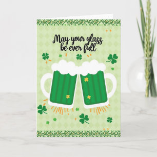Lucky Beer Cheers St Patricks Card