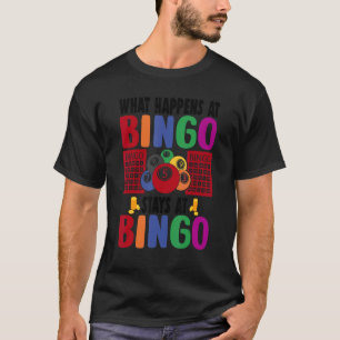 Lucky Bingo Women Men Lucky Bingo Gambler T-Shirt