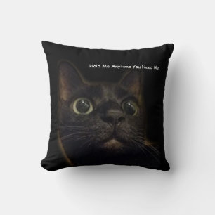 Lucky Black Cat Hug Cushion