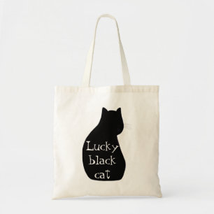 Lucky Black Cat Tote Bag
