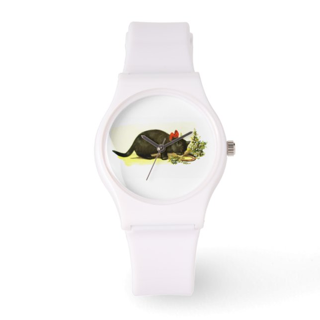 Lucky black cat watch (Front)