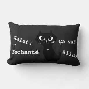 Lucky Black Cats Baby Boomer Lumbar Cushion