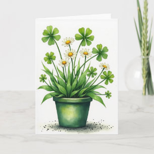 Lucky Blooms Watercolor Card