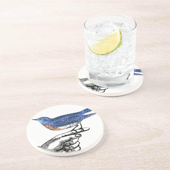 Lucky Bluebird Coasters (Side)