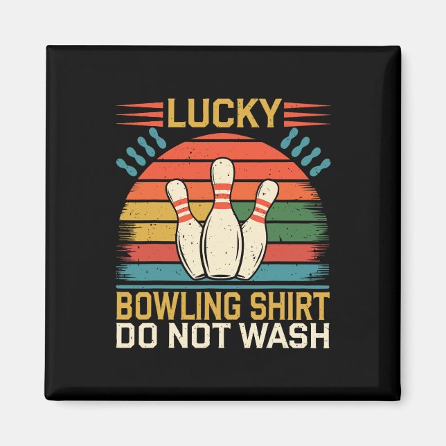 Lucky Bowling Funny Bowling  Magnet (Front)