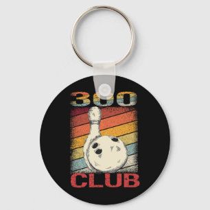 Lucky Bowling The Perfect Game Shirt 300 Club  Key Ring