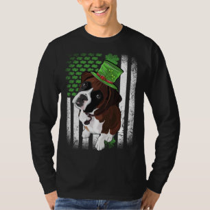 Lucky Boxer Dog St Patrick s Day T-Shirt