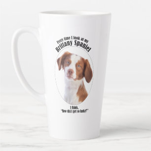 Lucky Brittany Spaniel Latte Mug