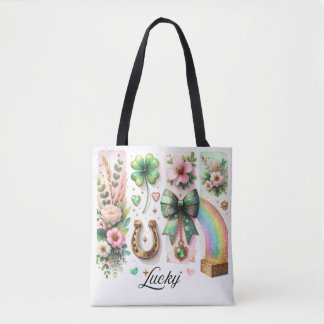 Lucky Brushstroke, St. Patrick's Day Totebag Tote Bag