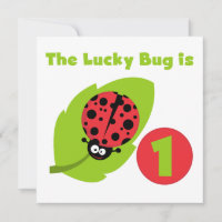 Lucky  Bug 1st Birthday T-shirts and Gifts