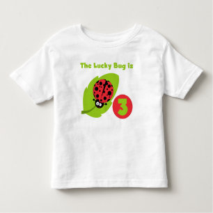 Lucky Bug 3rd Birthday T shirts and Gifts