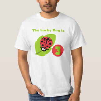 Lucky Bug 3rd Birthday T shirts and Gifts