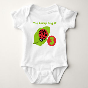 Lucky Bug 3rd Birthday T shirts and Gifts