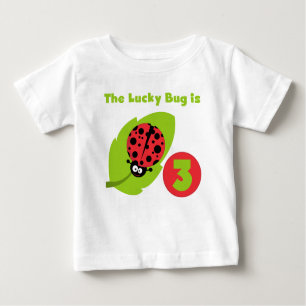 Lucky Bug 3rd Birthday T shirts and Gifts