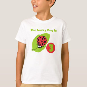 Lucky Bug 3rd Birthday T shirts and Gifts
