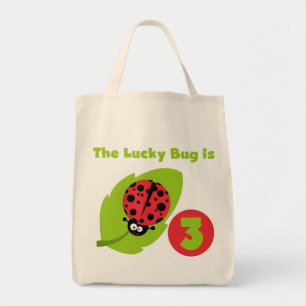 Lucky Bug 3rd Birthday T shirts and Gifts Tote Bag