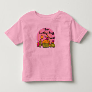 Lucky Bug Cupcake 2nd Birthday T-shirts and Gifts