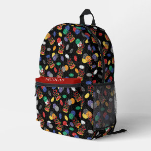 Lucky Casino Dice Printed Backpack