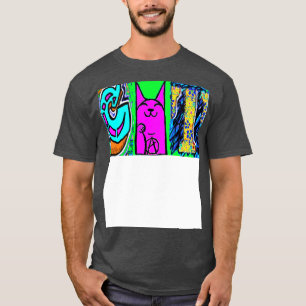 Lucky Cat Art Graffiti T-Shirt