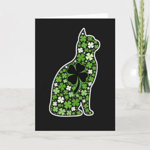 Lucky Cat Clover Graphic Card