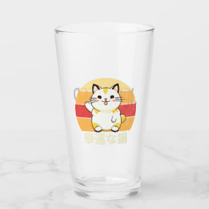 Lucky cat glass