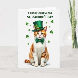 Lucky Cat Glitter Texture Card