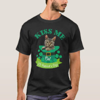 Lucky Cat Lover St Patrick's Day Kiss Me I'm Pugri