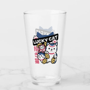 Lucky Cat Maneki Neko – Japanese Fortune Cat Glass
