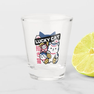 Lucky Cat Maneki Neko – Japanese Fortune Cat Shot Glass