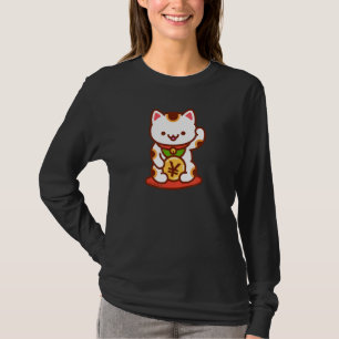 Lucky Cat  MANEKI-NEKO - Japanese Yen T-Shirt
