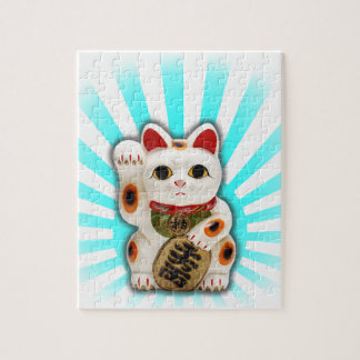 Lucky Cat (Maneki-neko) Jigsaw Puzzle