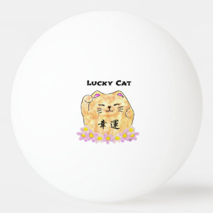 Lucky Cat (Maneki Neko) Ping Pong Ball