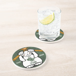 Lucky Cat Maneki Neko Sushi Coaster