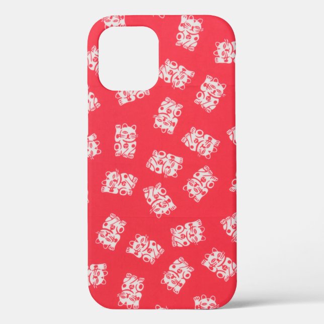 Lucky Cat (Manekineko), Japanese Design Case-Mate iPhone Case (Back)