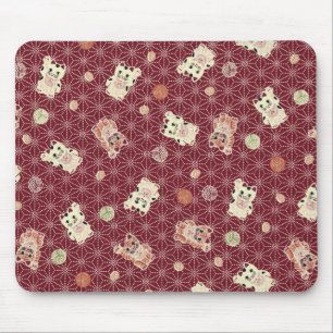 Lucky Cat Mouse Pad