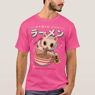 Lucky Cat Ramen Life T-Shirt