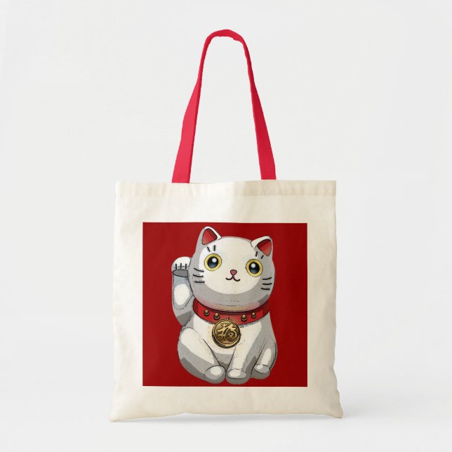 Lucky Cat Tote Bag (Front)